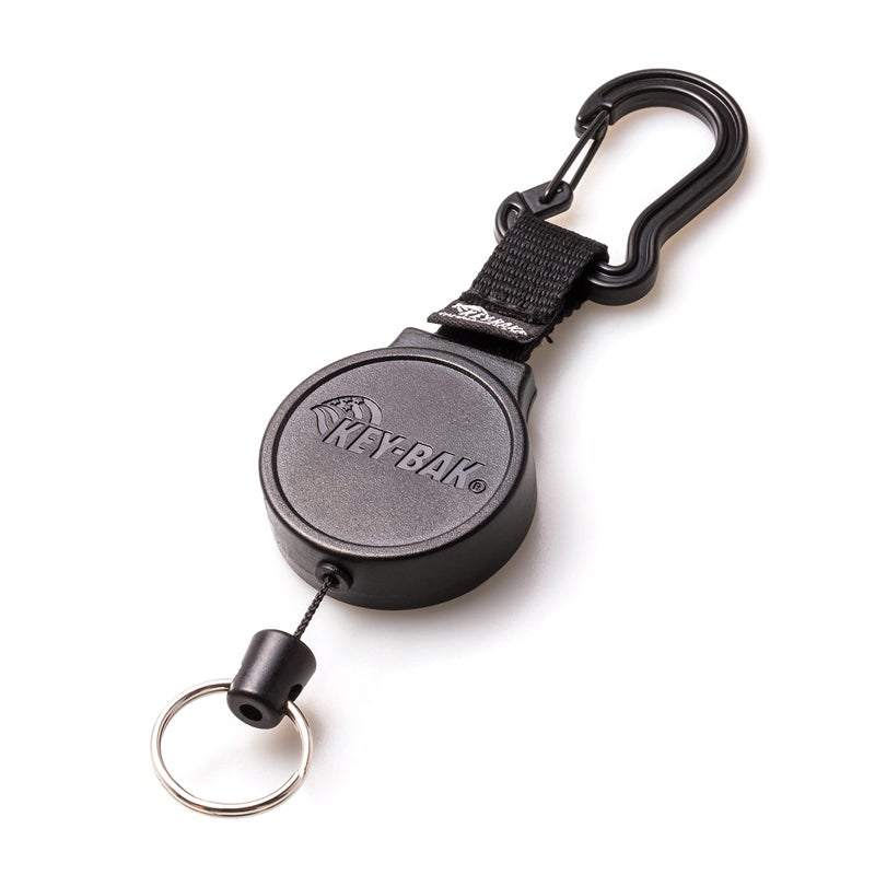 KEY-BAK MID6 Retractable Carabiner Keychain with 36" Retractable Cord, 6 oz. Retraction - Image 1